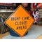 XL Right Lane Closed Ahead Verkehrsschild