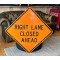 XL Right Lane Closed Ahead Verkehrsschild