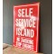 Self Service Island Gas Station Schild
