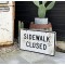 Sidewalk Closed Verkehrsschild