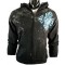 Xzavier Skull Cross Zipper Hoodie Front