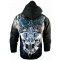 Xzavier Skull Cross Zipper Hoodie Back