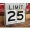 Speed Limit 25 Verkehrsschild