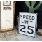 Speed Limit 25 Verkehrsschild