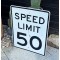 Speed Limit 50 Verkehrsschild