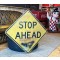 Stop Ahead Schild