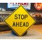 XXL Stop Ahead Verkehrsschild