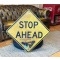 Stop Ahead Schild