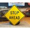 XXL Stop Ahead Verkehrsschild