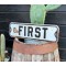 1950´s E. FIRST Straßenschild