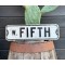 1950´s W. FIFTH Straßenschild