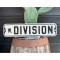 1950´s W. DIVISION Straßenschild