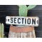 1950´s W. SECTION Straßenschild