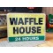XXL Waffle House 24 Hours Schild