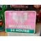 XXL Whataburger 24 Hours Schild