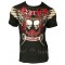 Xzavier - Skull Shield Rhinestones/Strass T-Shirt 